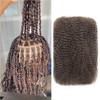 Pre-sretched Afro Kinkys Bulk Human Hair for Permanent Micro Locs/Twists/Braids/Repair