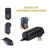 Digipartspower AC Adapter Charger Compatible with Pyle Pro PTED06 7-Pad