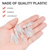 Pack of 100 Transparent Clips, Small Clips, Plastic Photo Clips,