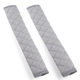 Tycoonest 2 Pcs Car Seat Belt Pads, Universal Comfort Wear-Resistant Seatbelt Covers Shoulder Strap Pads with Grid Pattern, Harness Car Accessories for Women, Men, Kids