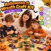 Halloween Wreath Craft for Kids - 8 Pack DIY Foam