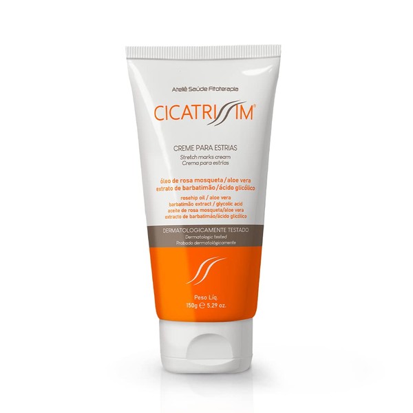 Cicatrissim Stretch Mark Cream - Crema Para Estrias - Innovative Formula With Pure and Powerful Natural Ingredients From Brazilian Flora - For All Skin Types.