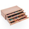 Falling in Art 4 Drawer Artist Supply Storage Box, Wooden