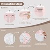 eachope no Hook Shower Curtain and Liner Set，Boho Style with