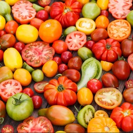 Eden Brothers Tomato Seeds - Heirloom Rainbow Mixture Non-GMO Seeds for Planting, Packet | Low-Maintenance Vegetable Seeds, Plant During Warm Season, Zones 10, 3, 4, 5, 6, 7, 8, 9