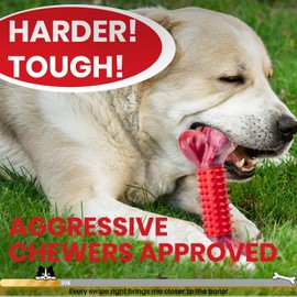 Apasiri Apasiri Tough Dog Toys for Aggressive Chewers Large Breed, Dog Chew Toys for Aggressive Chewers, Nylon and Rubber, Large Dog Toys Outdoor Teething