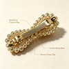 Sparkling Crystal Stone French Barrette，Vintage Rhinestone Snap Hair Clips