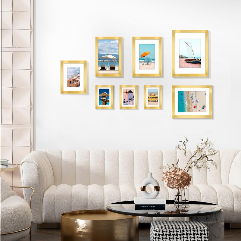 LaVie Home 8x10 Picture Frame Gold, 8 x 10 Frame