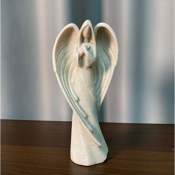 Artgenius Sandstone Praying Angel Staue,Collective 8.8 "Angels Figurine and Staue