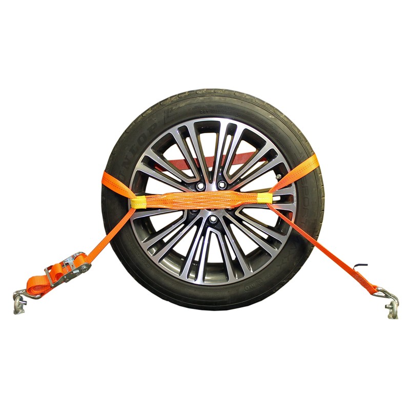 4 x Cross Strap for Tension Strap, Car Transport, Lashing