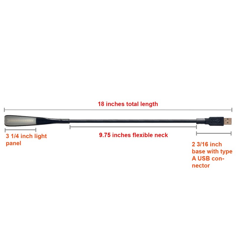 i2 Gear USB Reading Lamp with 14 LEDs Dimmable Touch