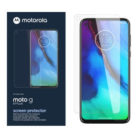 Motorola Moto G Stylus (2020 Version) Screen Protector- Strong Tempered Glass w/Antimicrobial treatment for total screen protection, freshness [NOT for G Stylus 2021]