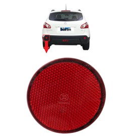 BIAREN Rear Bumper Reflector Light Lamp Lens Left Side For Nissan Qashqai (2007-2013) 26561-JE20A 26561JE20A