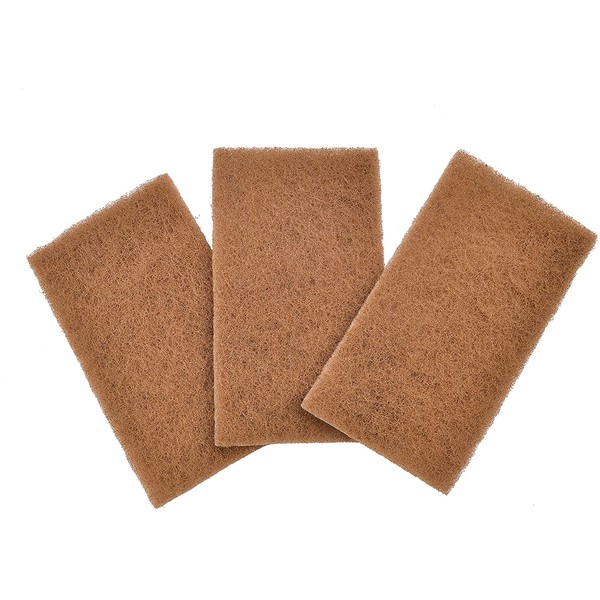 Full Circle Neat Nut Walnut Shell Scouring Pads, Non-Scratch, Set of 3, 5 oz