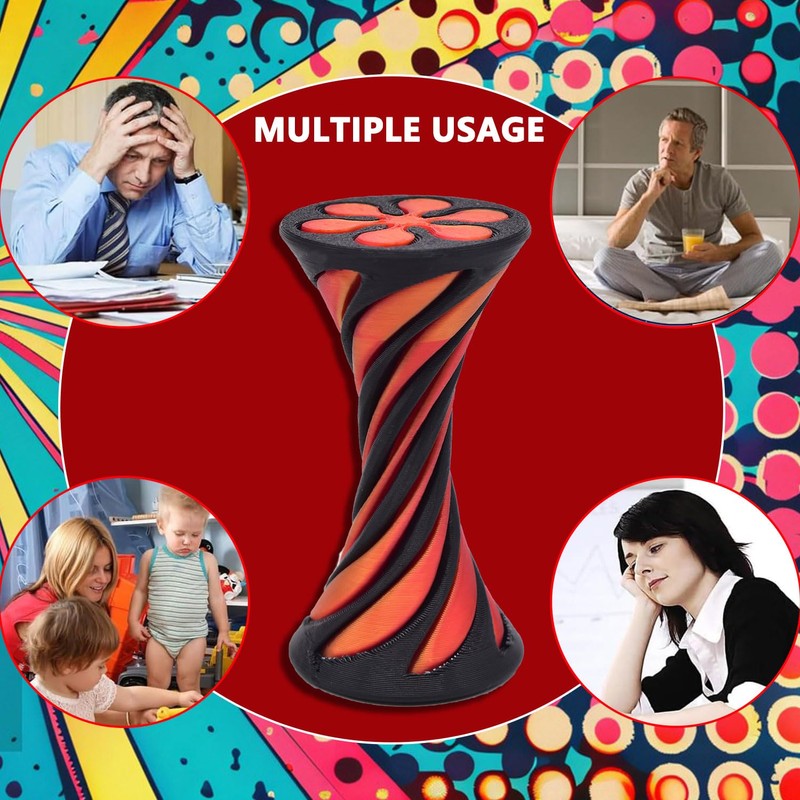 Impossible Pyramid Passage Sculpture 3D Printed Spiral Cone Toy Mini