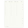 etmamu 1100 Calendar Inserts 2026 A5 Vertical Dot Grid