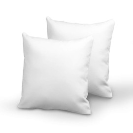 Pizuna White Cotton Pillowcase 80 x 80 cm, Pack of 2, with Zip, 400 Thread Count Long Staple Cotton Satin Weave Pillow Slip 80 x 80 cm (100% Cotton Square Pillow Cover)
