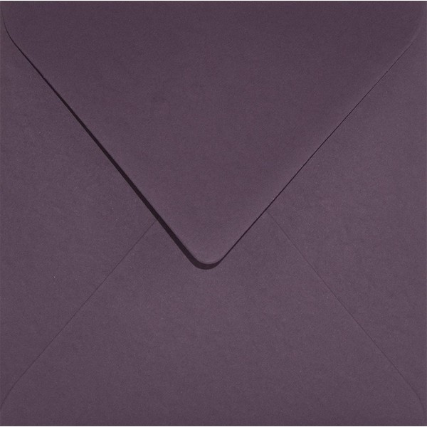 Netuno Keaykolour Prune Coloured Envelopes Square 153 x 153 mm