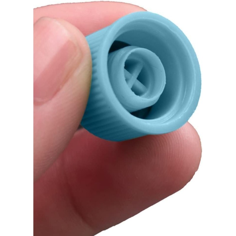 2 Stück Auto-Klimaanlagen Ventilkappen für Auto-Klimaanlagen, R134a AC-System, Blau, Hoch