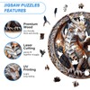 Wooden Puzzles for Adults, Wood Jigsaw Puzzle, Wooden Cave Dragon