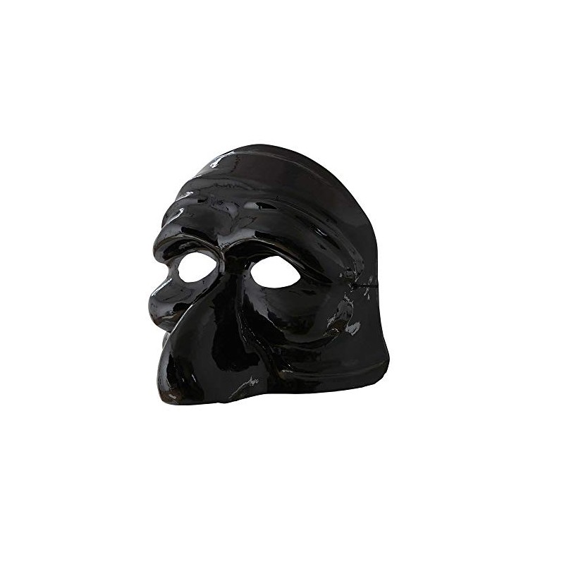 Widmann 46865 MASKE PULCINELLA AUS PVC, Unisex – Erwachsene, Einfarbig,