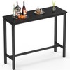 Mr IRONSTONE Bar Table, 39" High Top Pub Table Rectangular