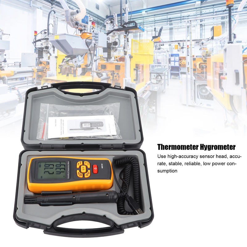 GM1361 Electronic Thermometer Hygrometer Handheld Temperature Humidity Meter for Industry