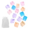 HDGSAFD 15 Pieces Ice Cube Squishy Toys, 1 Piece Storage