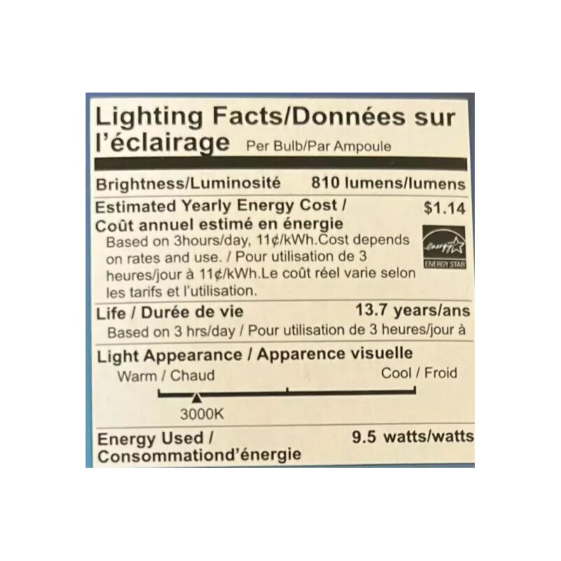 Earthtronics Earthbulb 4-Pack GU24 Base LEDA19 Light Bulb 60W Replacement