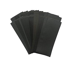 Sungold Abrasives 3-2/3 in. x 9 in. Black Silicon Carbide Waterproof Assorted Grit Sandpaper Sheets (42-Pack)