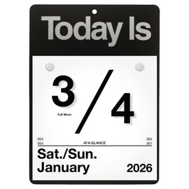 AT-A-GLANCE 2026 At-A-Glance K1-00 Today Is Tear Off Wall Calendar with Base, 6 x 6"