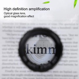 8 LED Scale Magnifier 10X High Definition Jewellers Magnifying Glass Adjustable Magnifying Tool with Scale for Optical Textile Jewellery Inspection