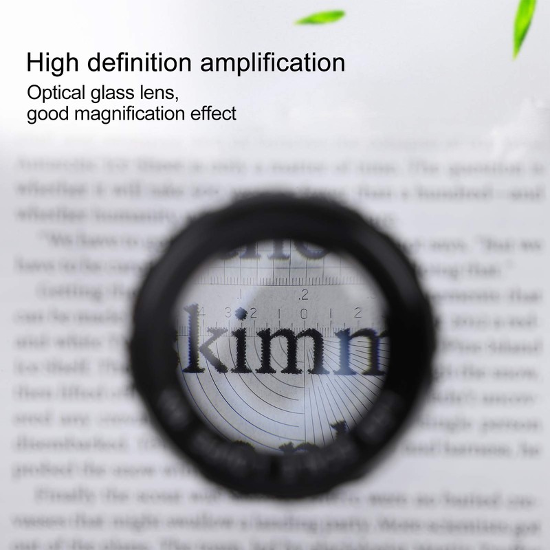 8 LED Scale Magnifier 10X High Definition Jewellers Magnifying Glass