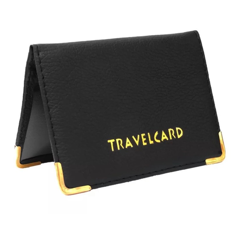 MAKKAI Unisex Soft Leather Travel Card Bus Pass Holder Credit