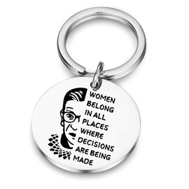 SEIRAA Lawyer Gift Feminist Jewelry Lawyer Appreciation Keychain Female Lawyer Jewelry Graduation Gift For Law School Student (Female Lawyer Keychain)