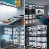 DIY LED Indirect Lighting, Cabinet Light, 6 Pieces, 1050 lm,