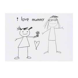 'I Love Mummy' Temporary Tattoo - Water Resistant, Skin-Safe, Non-Toxic Transfer (TO00083565)