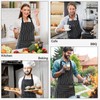 NLUS 2 Pack Cooking Aprons for Women with Pockets Adjustable