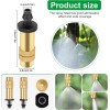 Unbranded 30PCS Adjustable Brass Misting Nozzles Spray Sprinkler Set for