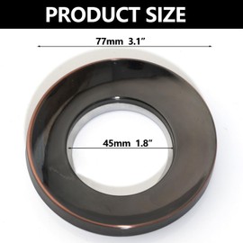 KECTIAKL Vessel Sink Mounting Ring Fit for Home Bathroom Glass Vessel Sink Base Mounting Ring Plastic (Oil Rubbed Bronze)