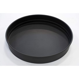 LloydPans 14x2.25, Pre-Seasoned PSTK, Self-Stacking Deep Dish Pizza Pans, Dark Gray