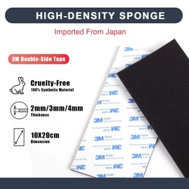 eTone Light Leak Proof Sponge High Density Foam Film Camera Replacement Light Seal Foam with Tongs for 120 135 Film Camera Large Format Camera Film Camera Accessories, 4 mm