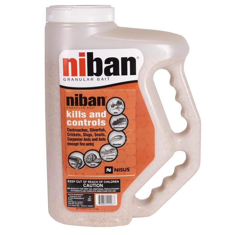 Nisus Niban Granular Bait, Weather-Resistant, Boric Acid Formula, Ants, Roaches,