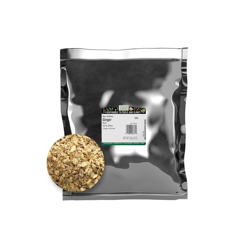 Frontier Co-op Ginger Root 1lb - Chopped and Sifted Dried