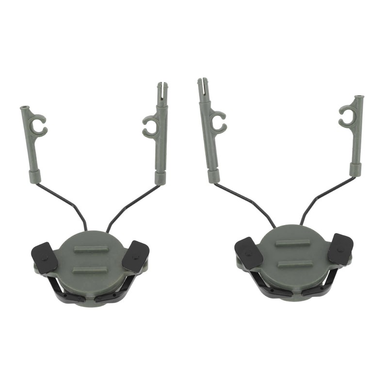 2Pcs Suspension Headset Bracket Helmet 19‑21mm Rail Adapter Rotatable Headphones