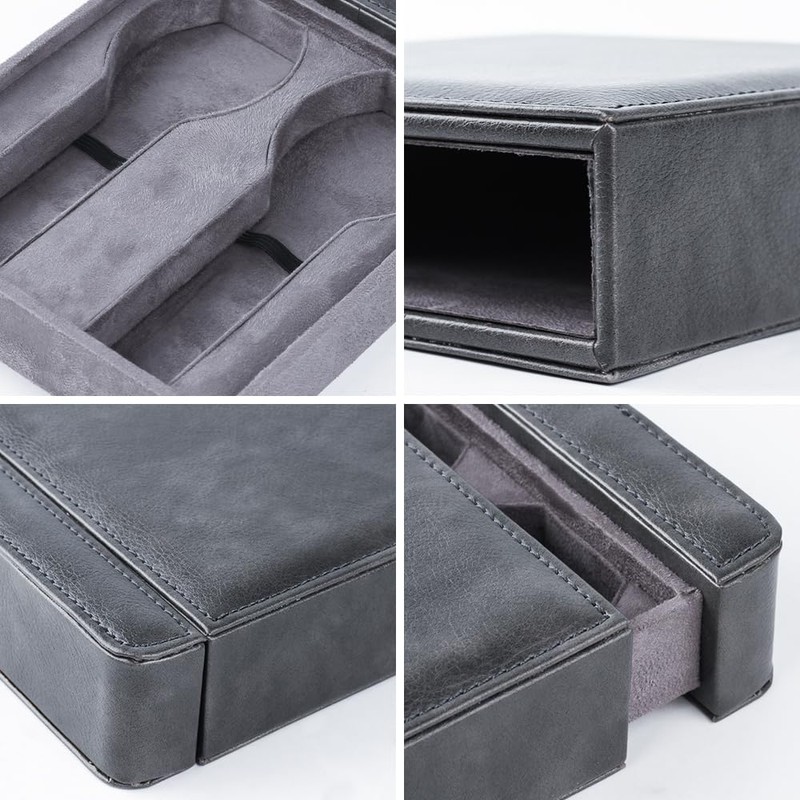 Baskiss Luxury PU Drawer Watch Case, Watch Storage Box, Collection