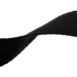Webbing 5 m x 38 mm Polycotton Carry Strap Bag Strap Backpack Strap Choice of Colours Webbing 580 Black