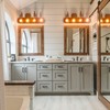 TOCHIC Rustic Vanity Lights Over Mirror 4 Lights Dimmable Cabin