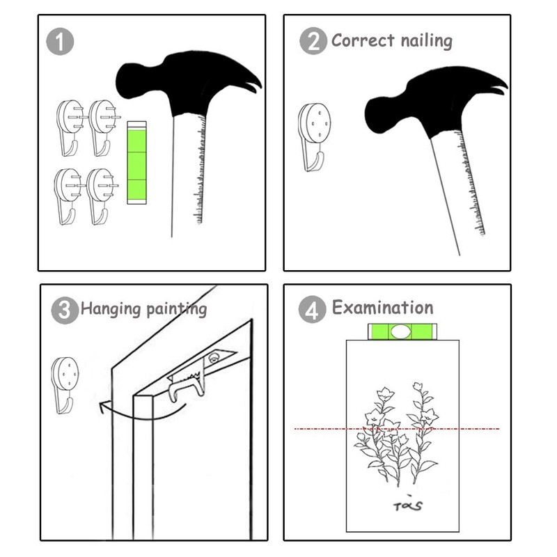 Derkymo 4 Pieces Food Canvas Wall Art Delicious Italian Pizza