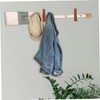 ABOOFAN 4Pcs Leather Hanging Straps Wall Hooks for Towels Clothes